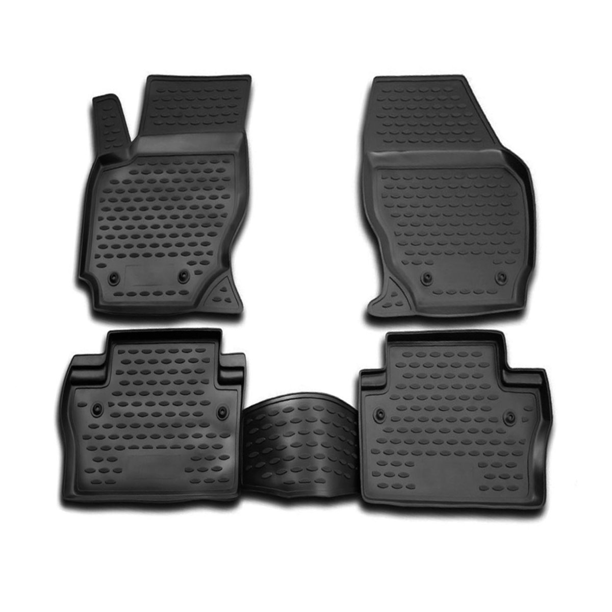 Volvo XC70 Floor Mats - Omac - Rubber TPE - Black - '08-'16